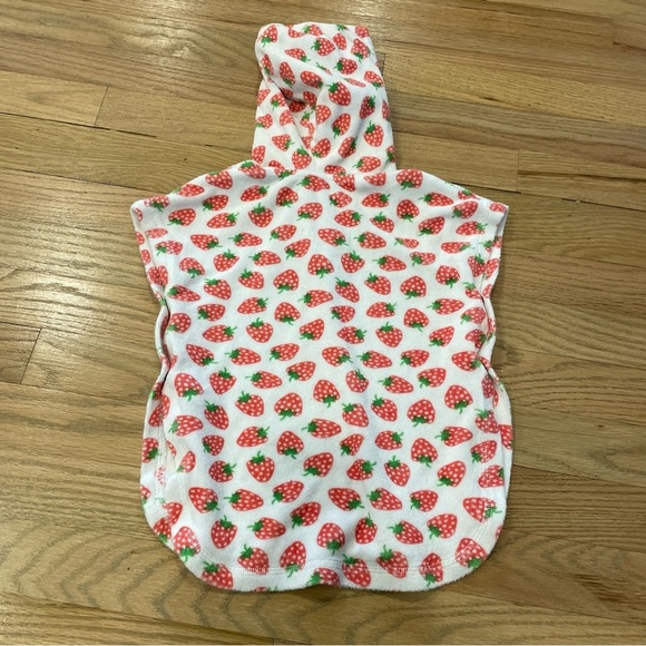 Baby Boden Strawberry Print Swim Coverup - Picture 3 of 5